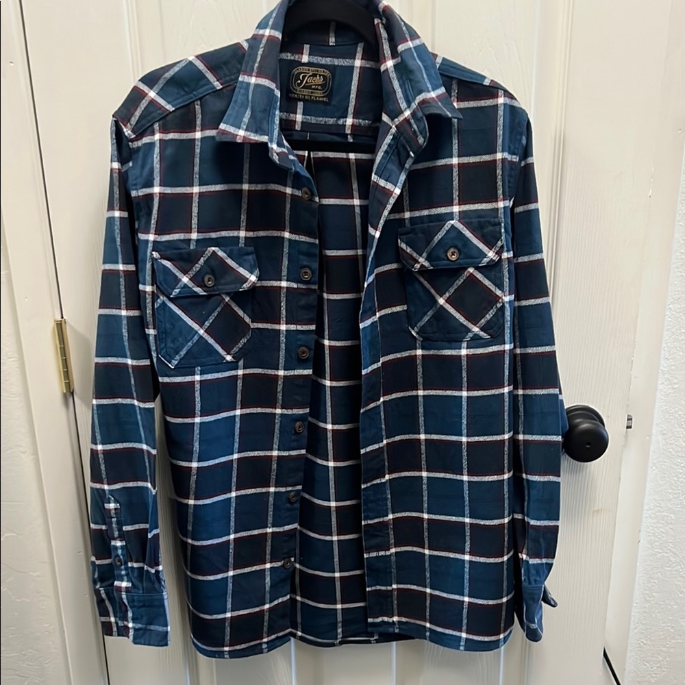 Jach’s MFG Heritage Blue Plaid Button-Up Shirt